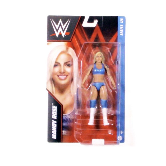 WWE Basic Series 126 Mandy Rose Wrestling Action Figure Blue Gear ‎ !!